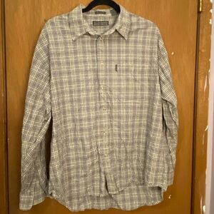 Allan Raider Shirtings Men's Casual Gray Checkered Shirt
